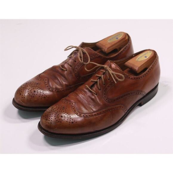 The Left Shoe Company LSC Custom Made Brown Pebble Grain Leather Dress Shoes 11 main image 5